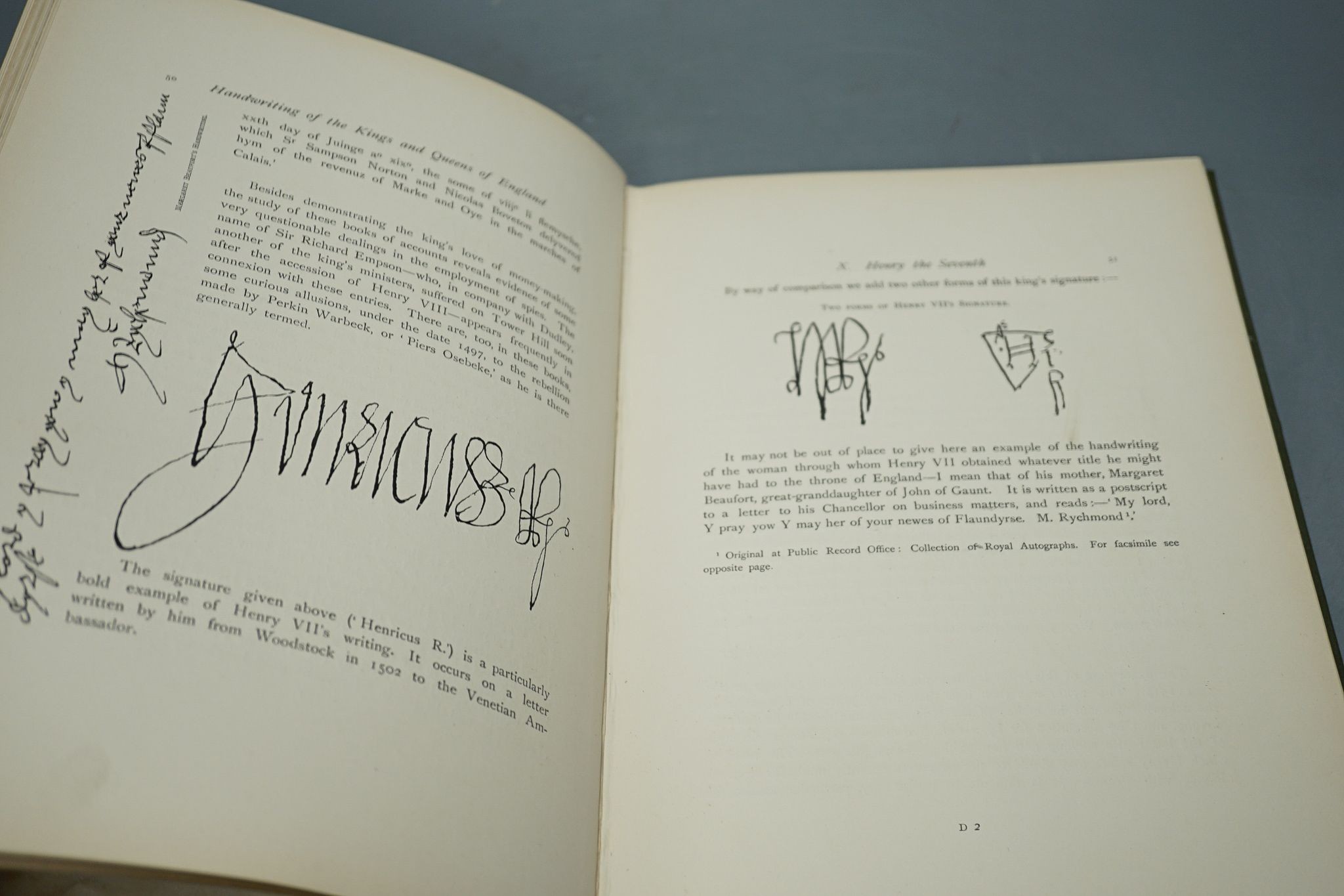 Hardy, W.J. - Handwriting of Kings and Queens, London 1893